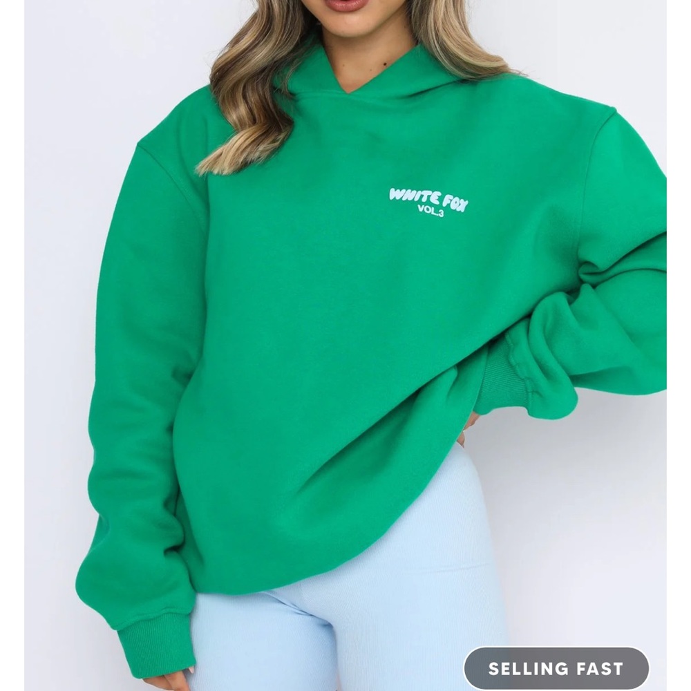 Green white fox sweatshirt